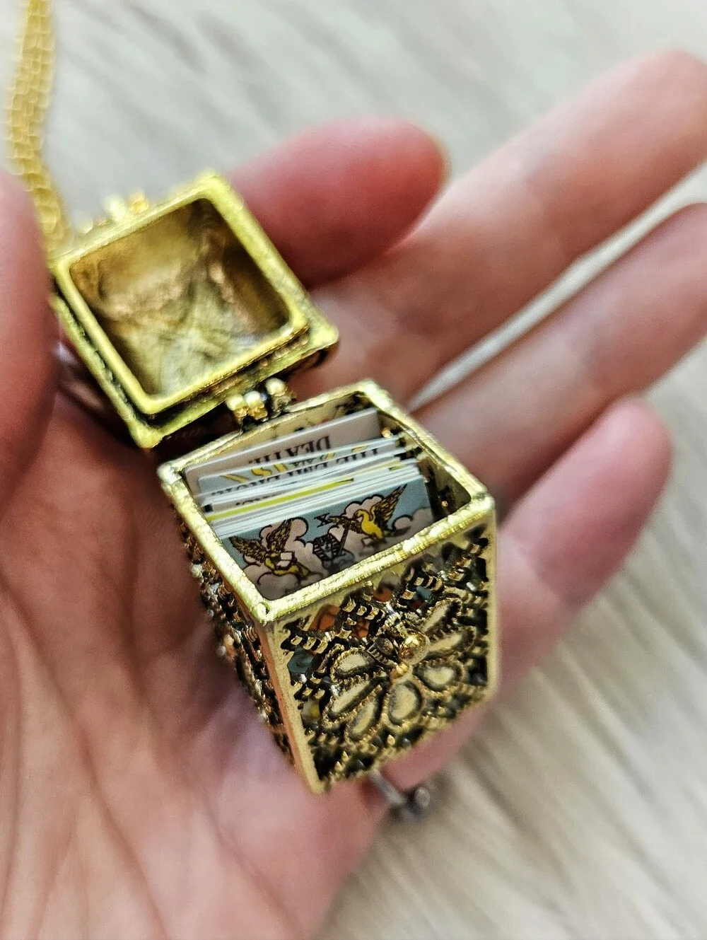 Mini Tarot Card Necklace